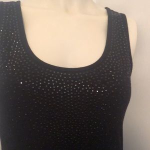 Calvin Klein black sequence tank top size small- medium.  In great condition.